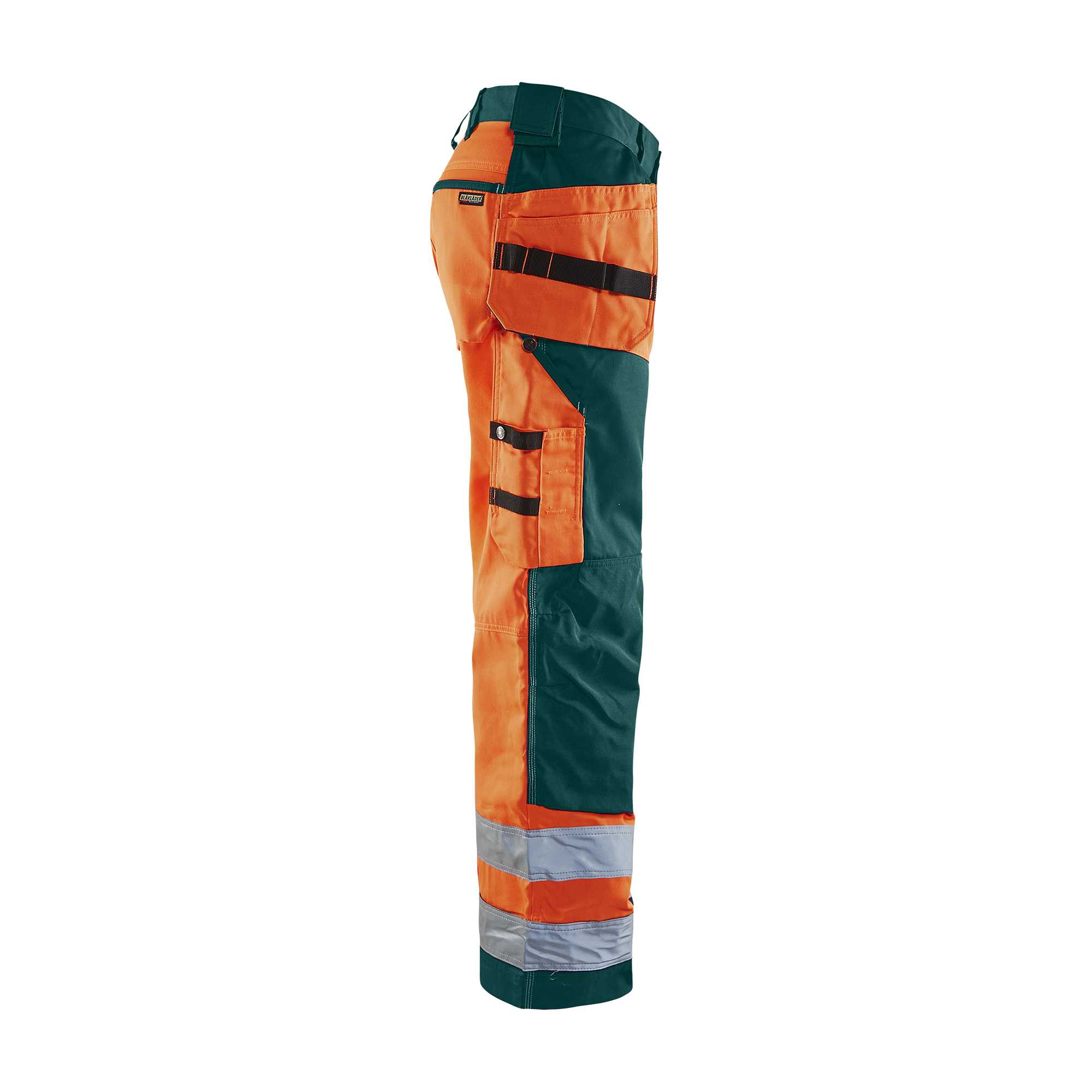 BLAKLADER 15681811 | Hi Vis craftsman trousers Hi Vis Reflective Work Trousers Men - Twill Fabric